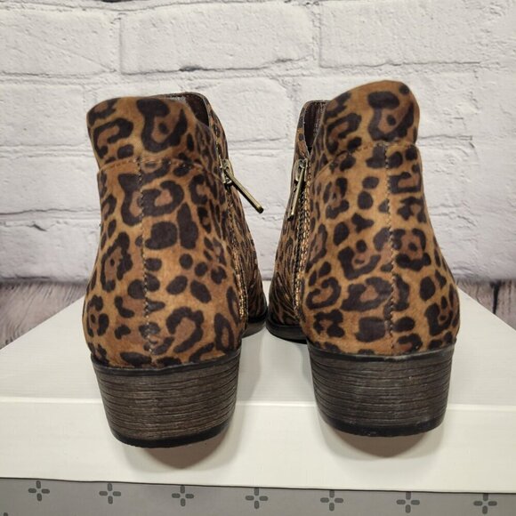 Sun + Stone Abby Double Zip Booties- Leopard - Picture 7 of 8